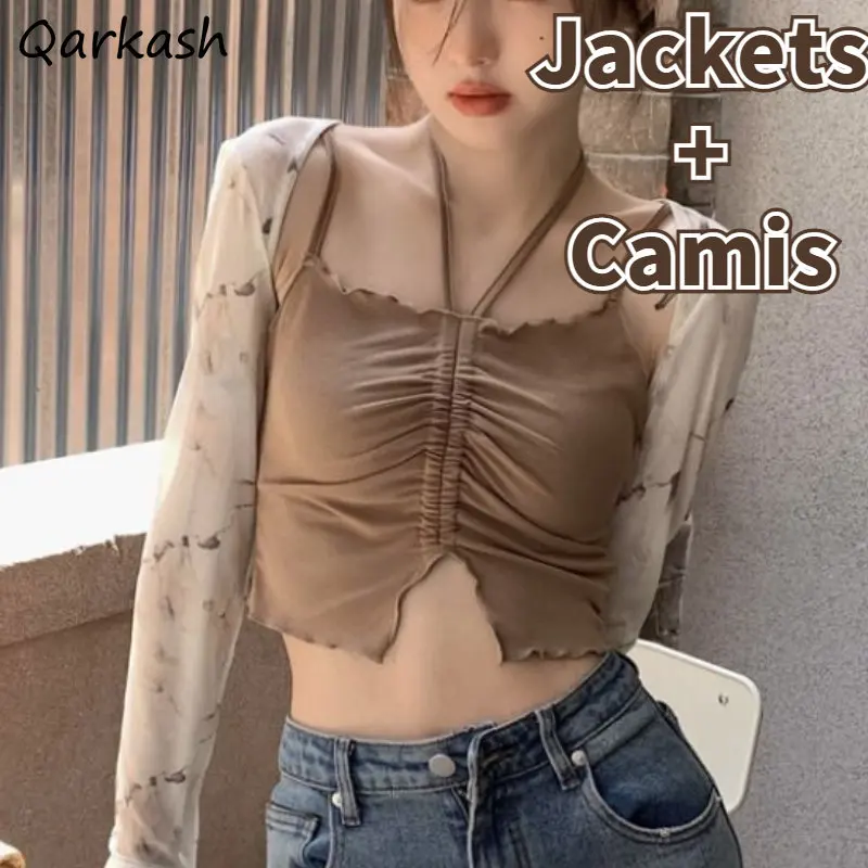 Summer Clothing Young Women - Set pakaian jalanan Wanita Halter seksi