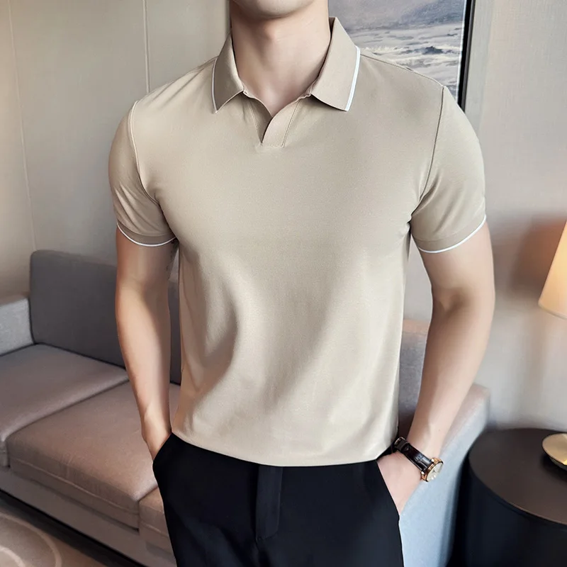 Summer Light Clothing - Kaus Polo Pria Kaus Atasan Lengan