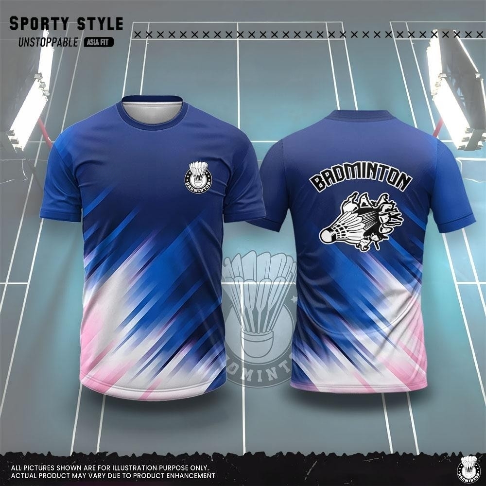 Summer Light Clothing - Pakaian Pria Fashion Kaos Badminton 3D