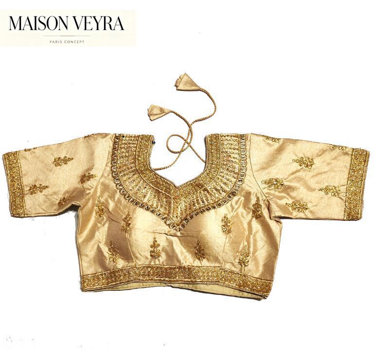 Summer Clothing Pakistan - Atasan Sari Tradisional India untuk Wanita,