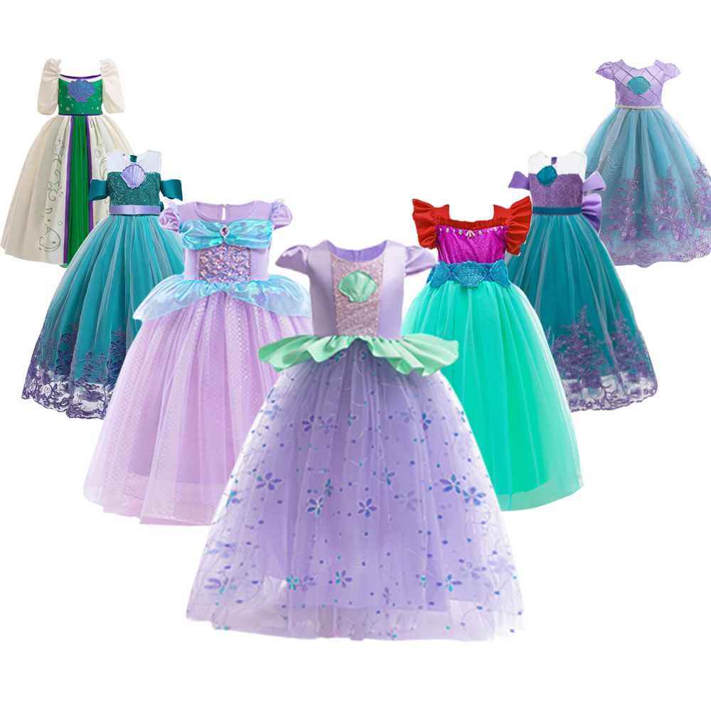 Summer Clothing For Kids Girls - Kostum putri Ariel putri duyung kecil
