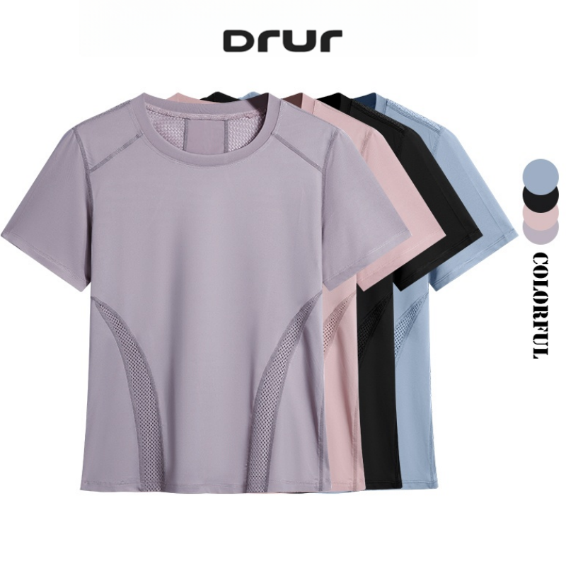 Summer Yoga Clothing - DRUR Kaus Lari Ringan Musim Panas