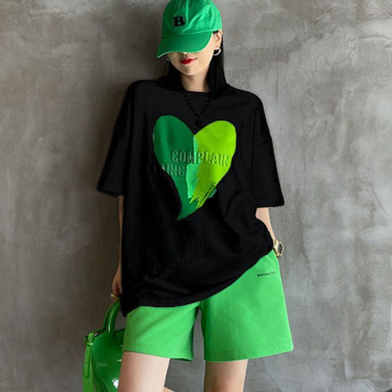 Summer Clothing Young Women - Blus Wanita Model O-Neck Lengan Pendek