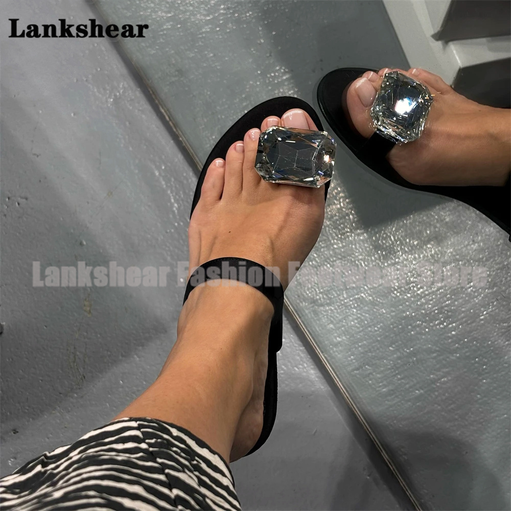 Flip Flop Jeweled - Sandal Datar Permata Perak Sandal Jepit