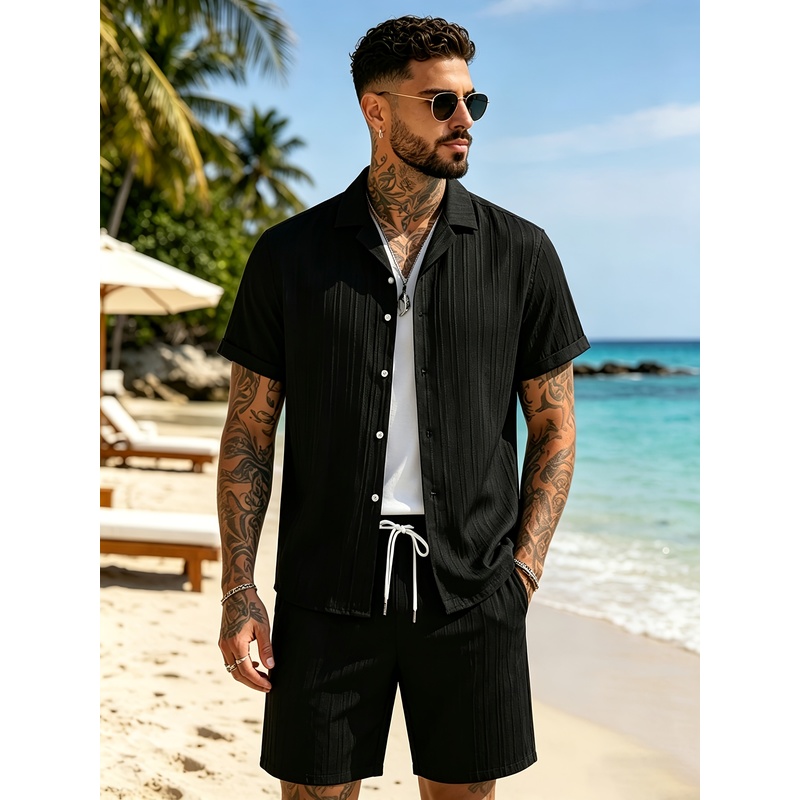 Summer Light Clothing - Setelan Kasual Musim Panas Pria, Kemeja