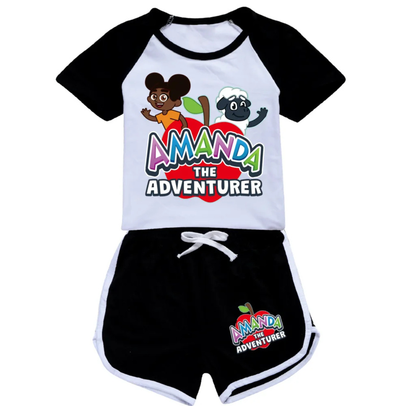 Summer Kids Clothing - AIAI 2025Fashion Girls AMANDAing Pakaian Set