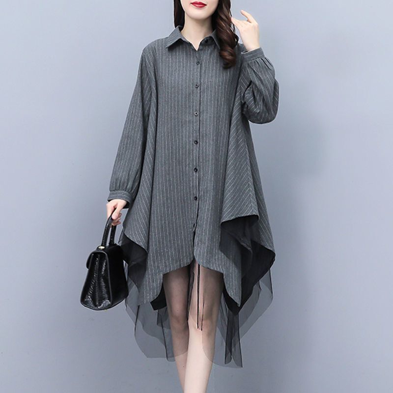 Summer Gauze Clothing - Blus Tambal Sulam Kasa Bergaya High