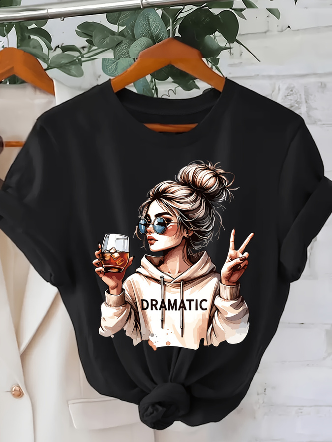 Summer Clothing Trends For Women 2026 - DRAMATIC 1pc Kaos Wanita Lengan Pendek