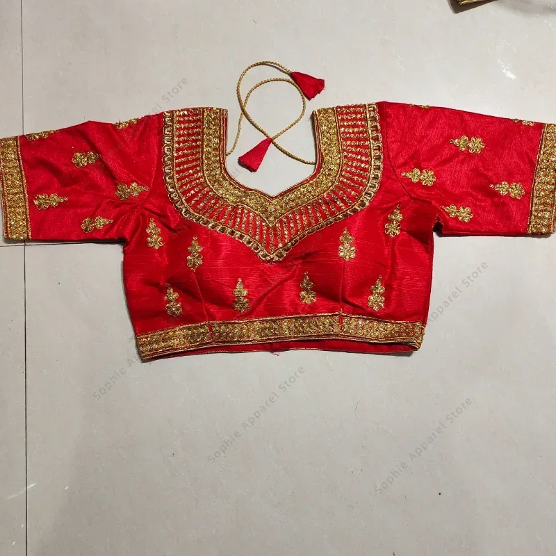 Summer Clothing Pakistan - Pakaian tradisional India atasan Sari blus