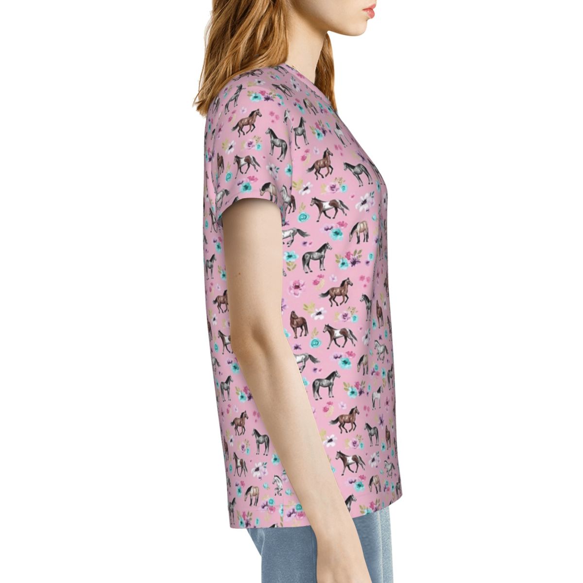 Kaus Dekorasi Kuda Seni Berkud - Summer Equestrian Clothing ulasan dan harga