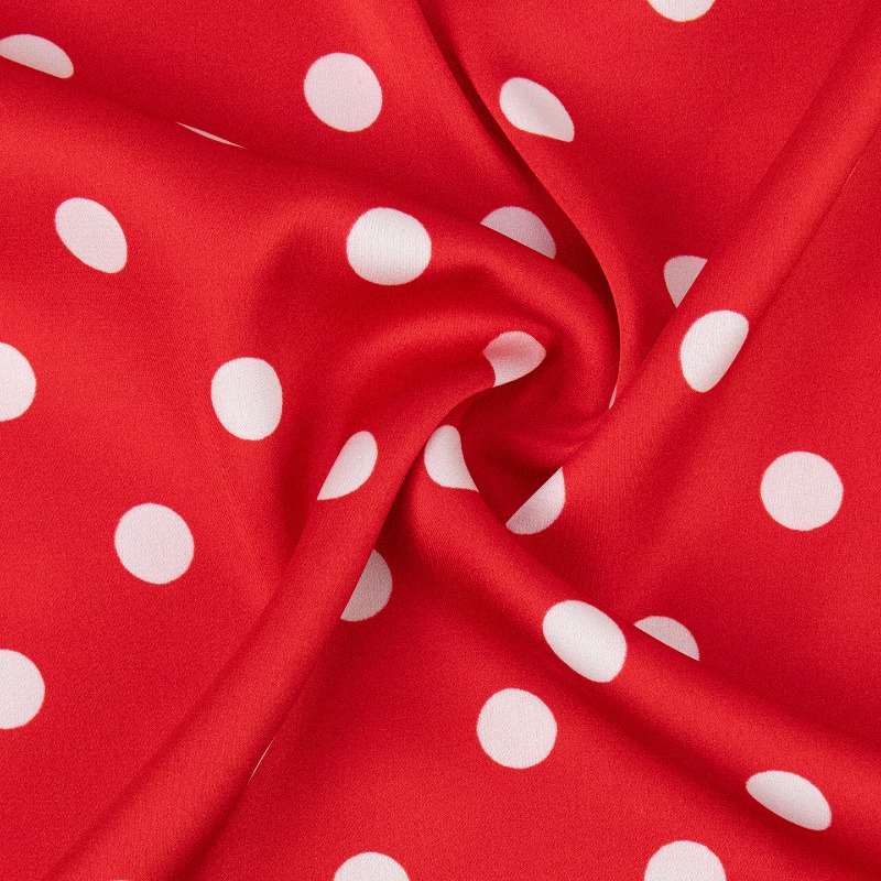 Kain Satin Chiffon Polkadot Wa - Soft Summer Yellow Clothing ulasan dan harga