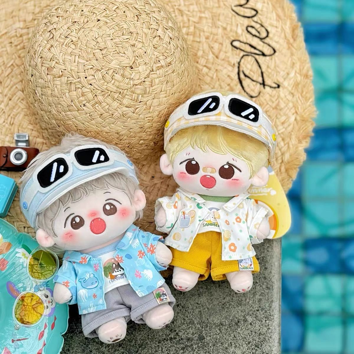 Pakaian Boneka Katun 20cm Seri - Soft Summer Yellow Clothing ulasan dan harga