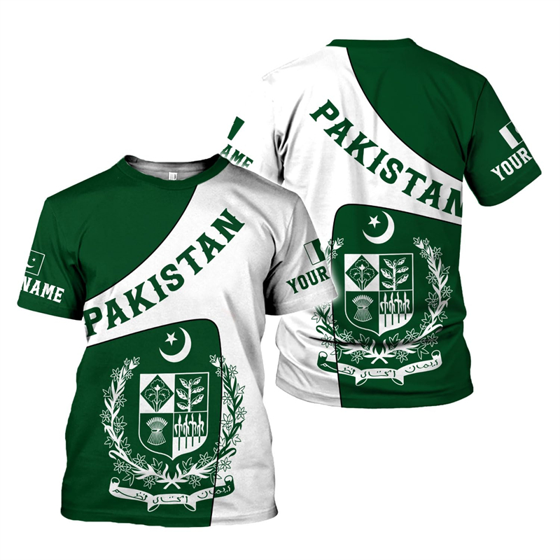Kaus pria Gambar Bendera Pakis - Summer Clothing Pakistan ulasan dan harga