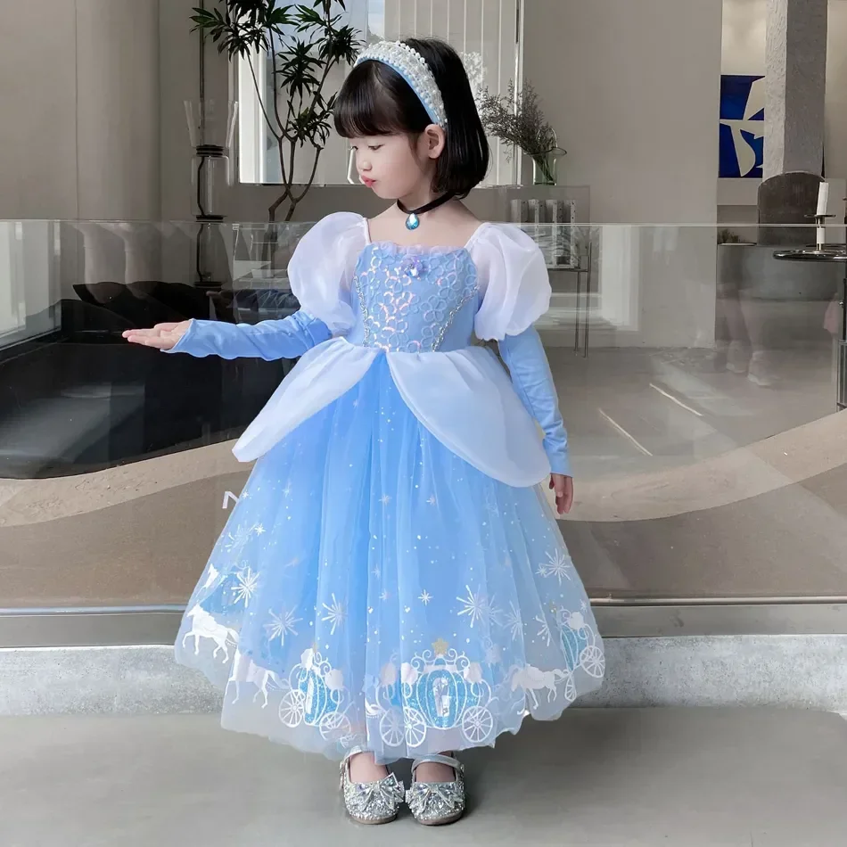 Gaun Cosplay putri Cinderella  - Summer Kids Clothing ulasan dan harga