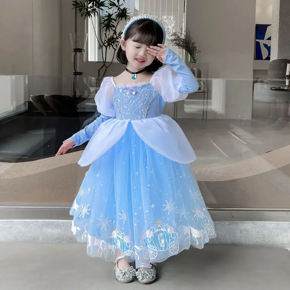 Gaun Cosplay putri Cinderella  - Summer Kids Clothing ulasan dan harga