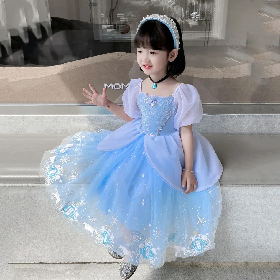 Gaun Cosplay putri Cinderella  - Summer Kids Clothing ulasan dan harga