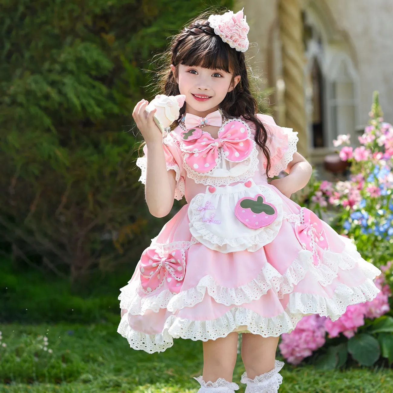 Gaun Pesta Putri Renda Lolita  - Summer Gauze Clothing ulasan dan harga