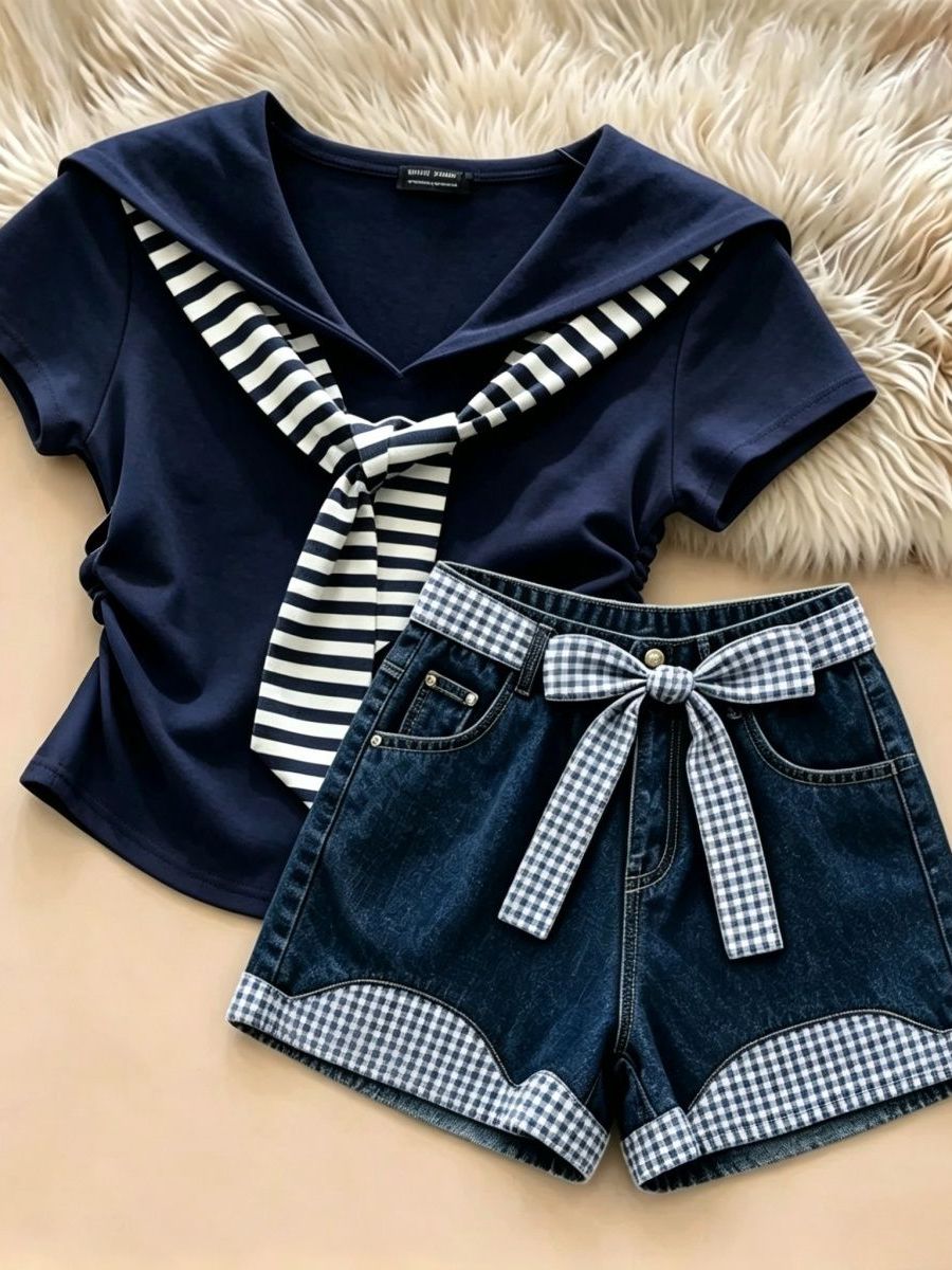 Set Pakaian Anak Perempuan Mus - Summer Kids Clothing ulasan dan harga