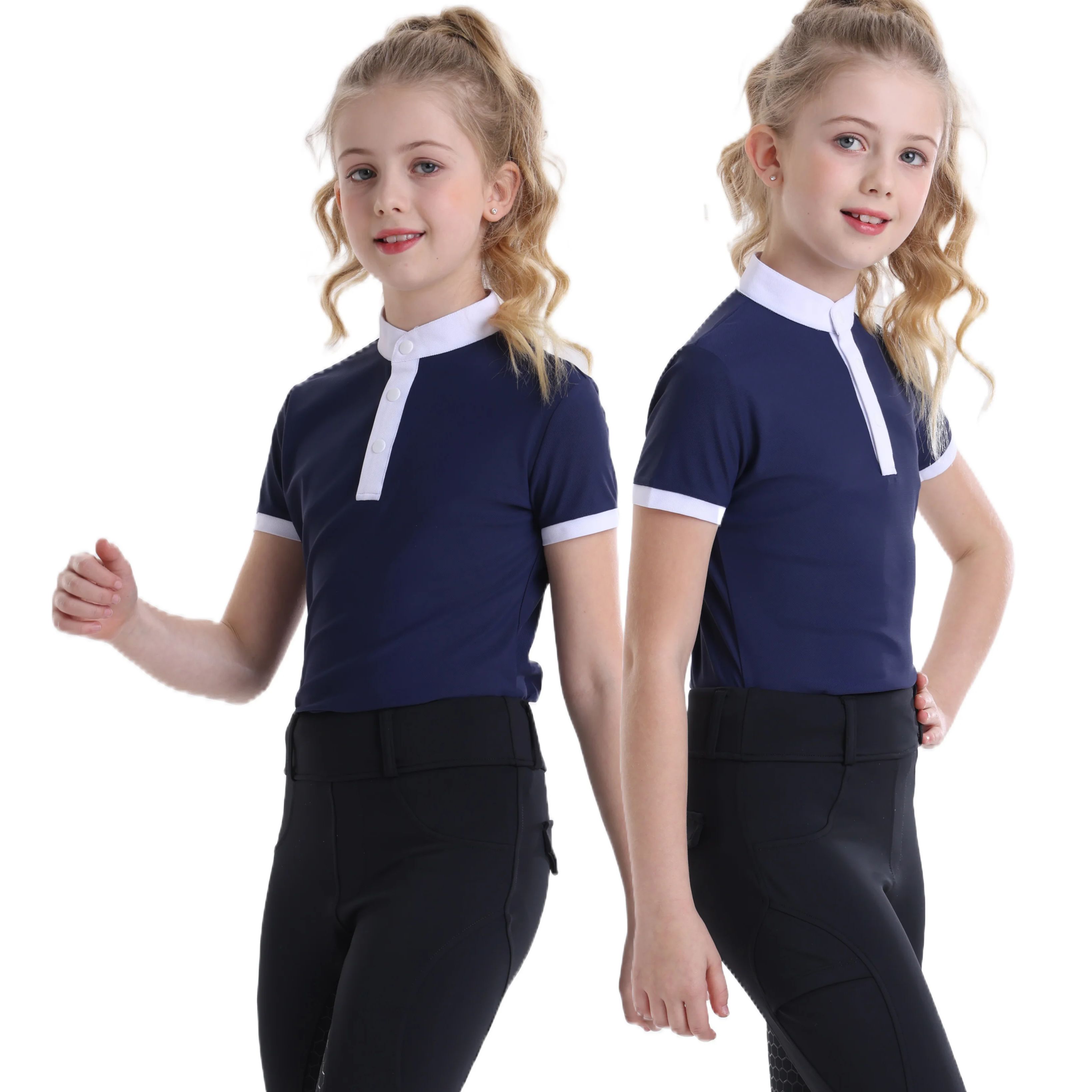 Kaos Berkuda Lengan Pendek Ana - Summer Equestrian Clothing ulasan dan harga
