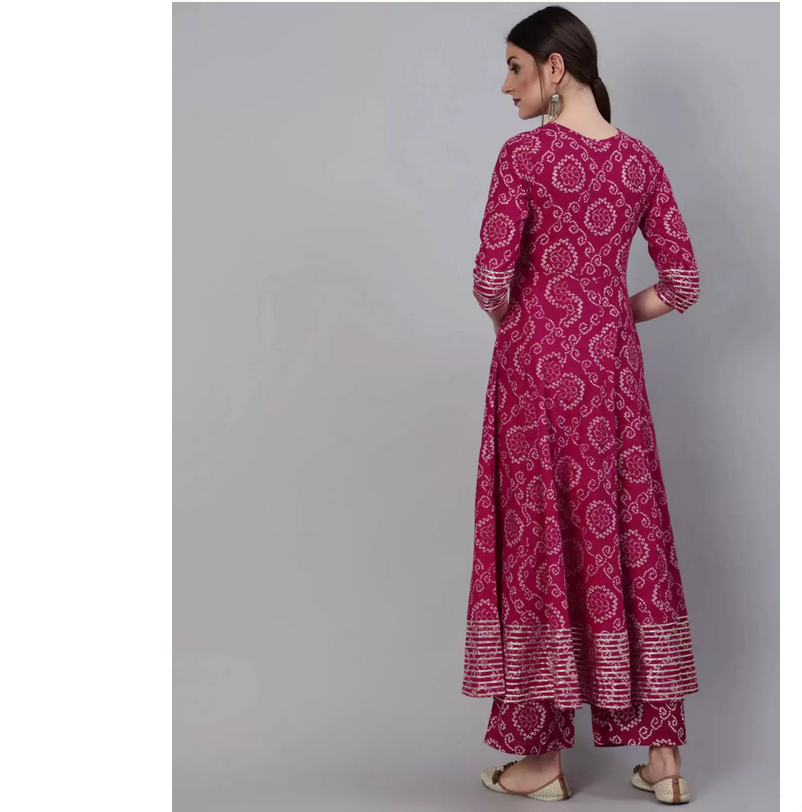 Set 3 Potong Wanita Motif Bung - Summer Clothing Pakistan ulasan dan harga