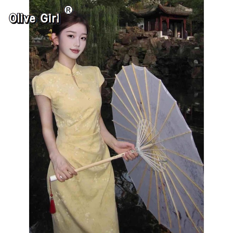 Gaun Cheongsam Qipao yang Diti - Summer Clothing Young Women ulasan dan harga