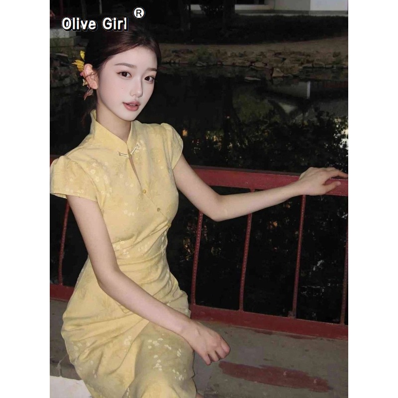 Gaun Cheongsam Qipao yang Diti - Summer Clothing Young Women ulasan dan harga