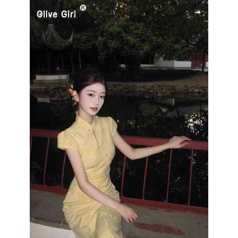 Gaun Cheongsam Qipao yang Diti - Summer Clothing Young Women ulasan dan harga