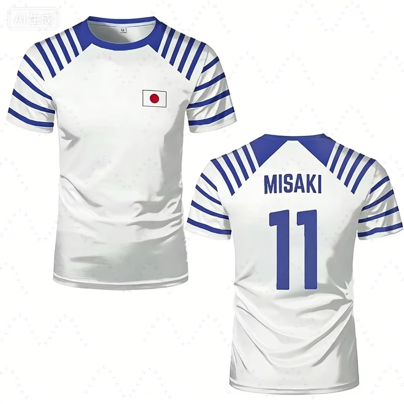 Kaus Pria Wanita Anime Captain - Summer 2026 Kids Clothing ulasan dan harga
