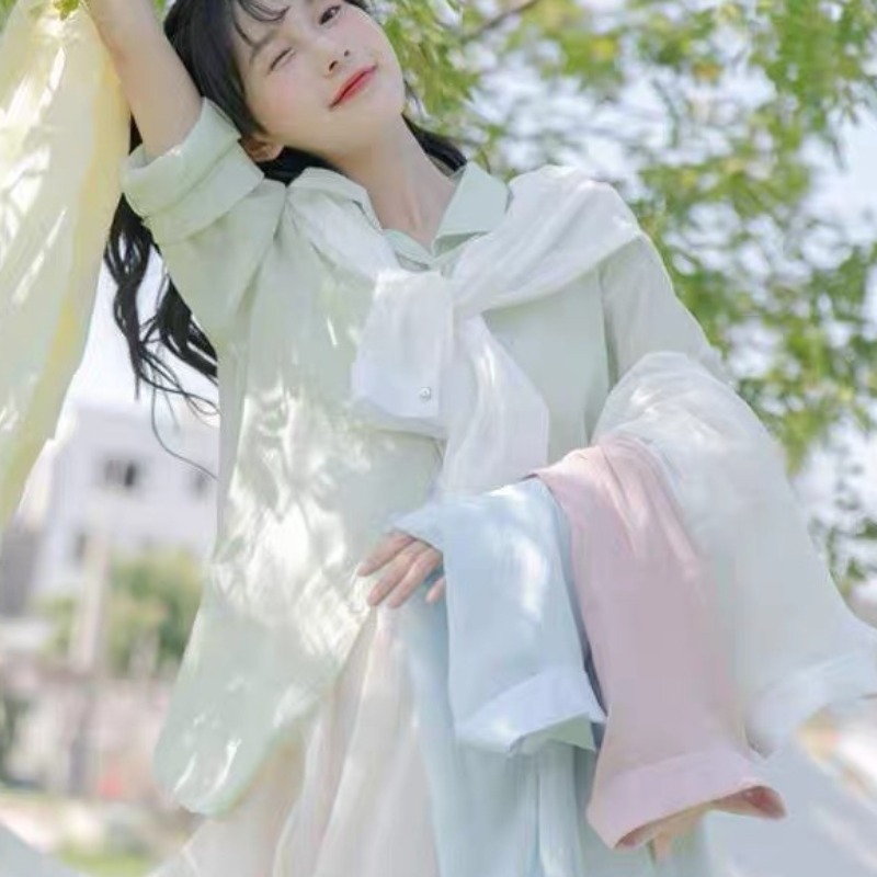 Kemeja Warna Permen untuk Wani - Summer Clothing Young Women ulasan dan harga