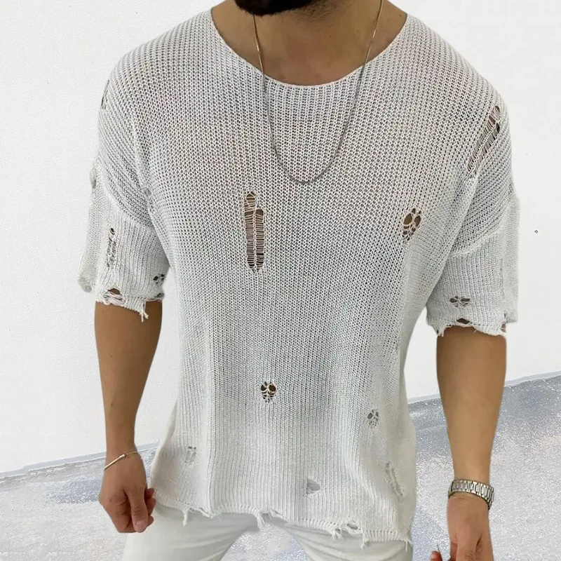 Sweter Warna Solid Pria Baru M - Summer Clothing Men 2025 ulasan dan harga