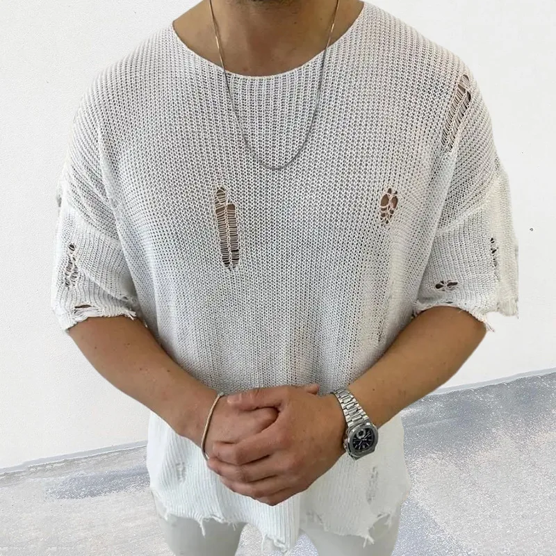 Sweter Warna Solid Pria Baru M - Summer Clothing Men 2025 ulasan dan harga