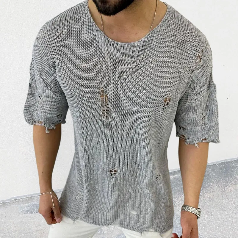 Sweter Warna Solid Pria Baru M - Summer Clothing Men 2025 ulasan dan harga
