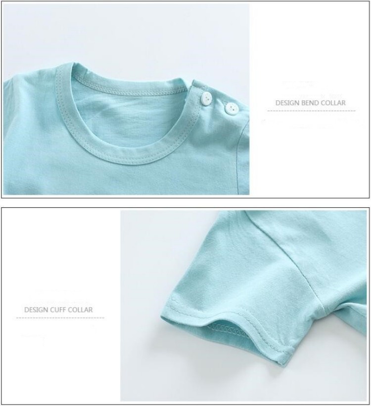 Kaus Katun + Celana Pendek Set - Summer Clothing Toddler ulasan dan harga