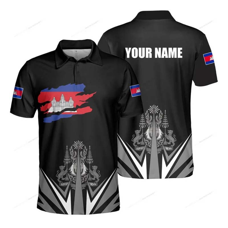 Kaos Polo Grafis Bendera Kambo - Summer Clothing Boys ulasan dan harga