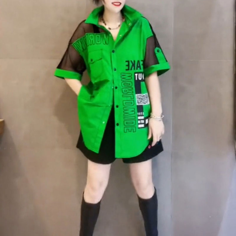 Blus Longgar Gambar Huruf Kasu - Summer Gauze Clothing ulasan dan harga