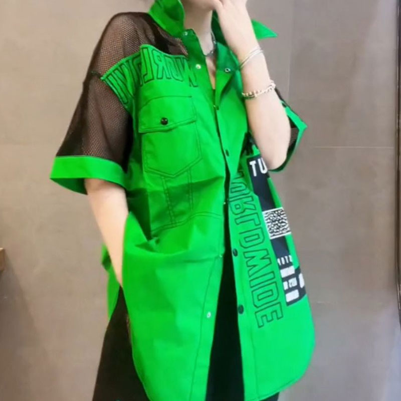 Blus Longgar Gambar Huruf Kasu - Summer Gauze Clothing ulasan dan harga