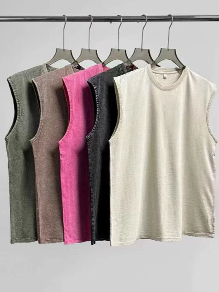 Tank Top Katun Cuci Pria Baru  - Summer Clothing Men 2025 ulasan dan harga