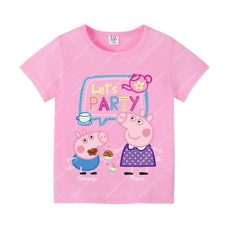 Kaus Katun Lucu Anak Perempuan - Summer Kids Clothing ulasan dan harga