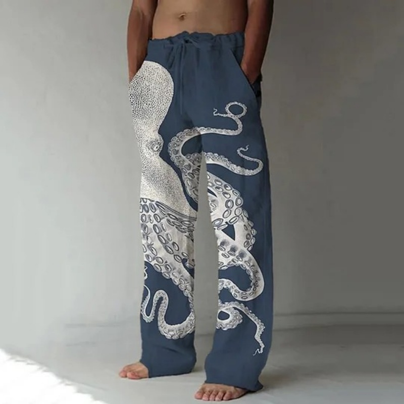 Celana Kasual Cetak Grafis Gur - Summer Clothing Men 2025 ulasan dan harga