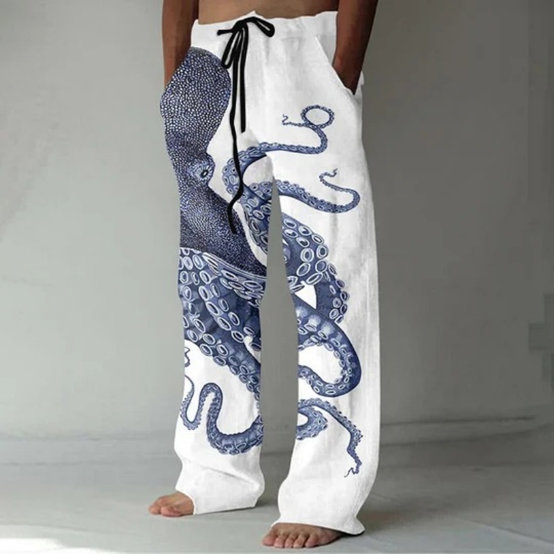 Celana Kasual Cetak Grafis Gur - Summer Clothing Men 2025 ulasan dan harga