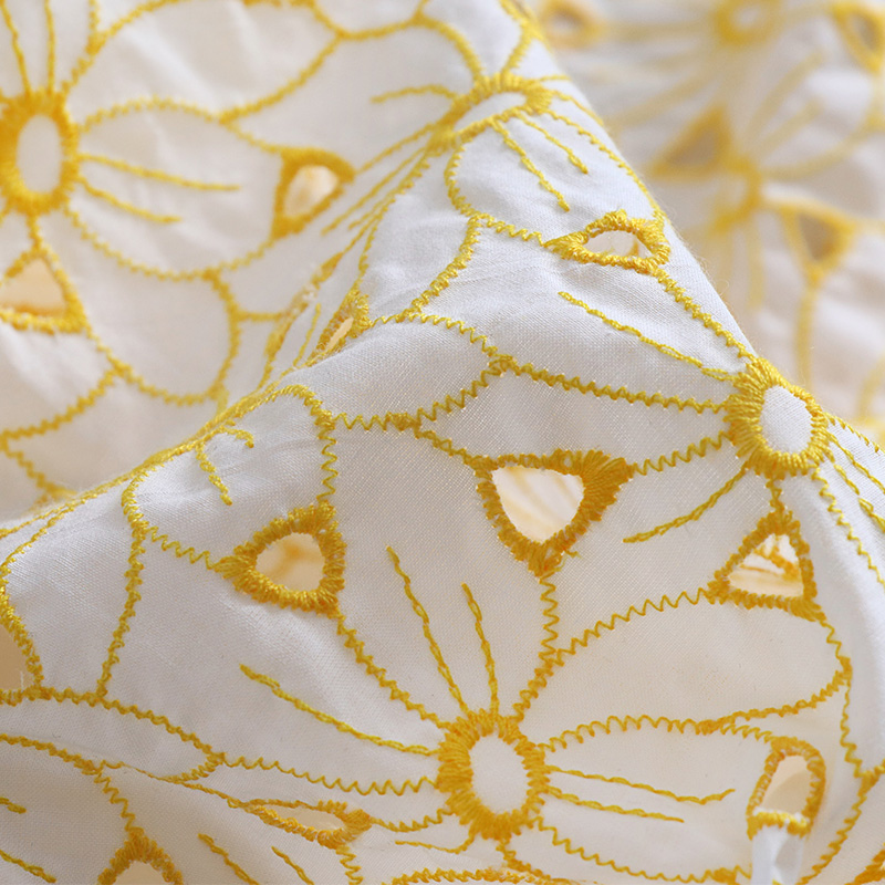 Katun berkualitas tinggi tecid - Soft Summer Yellow Clothing ulasan dan harga