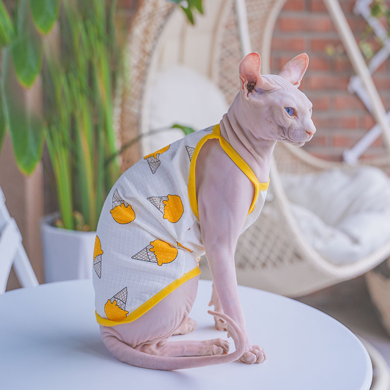 Sphynx pakaian kucing Sphinx r - Soft Summer Yellow Clothing ulasan dan harga