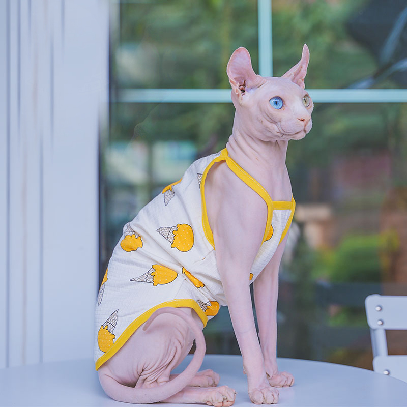 Sphynx pakaian kucing Sphinx r - Soft Summer Yellow Clothing ulasan dan harga